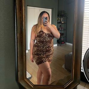 Cheetah print dress